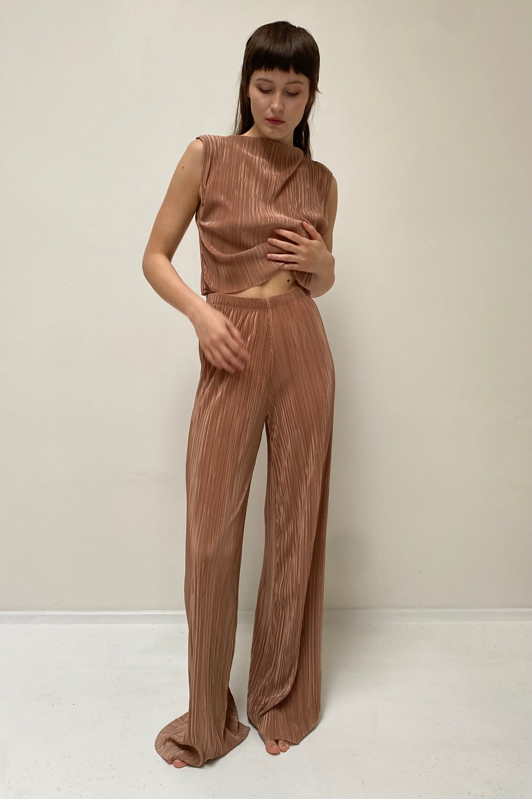 BROWNIE pleated trousers