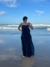 Load image into Gallery viewer, BLUE SATIN dress