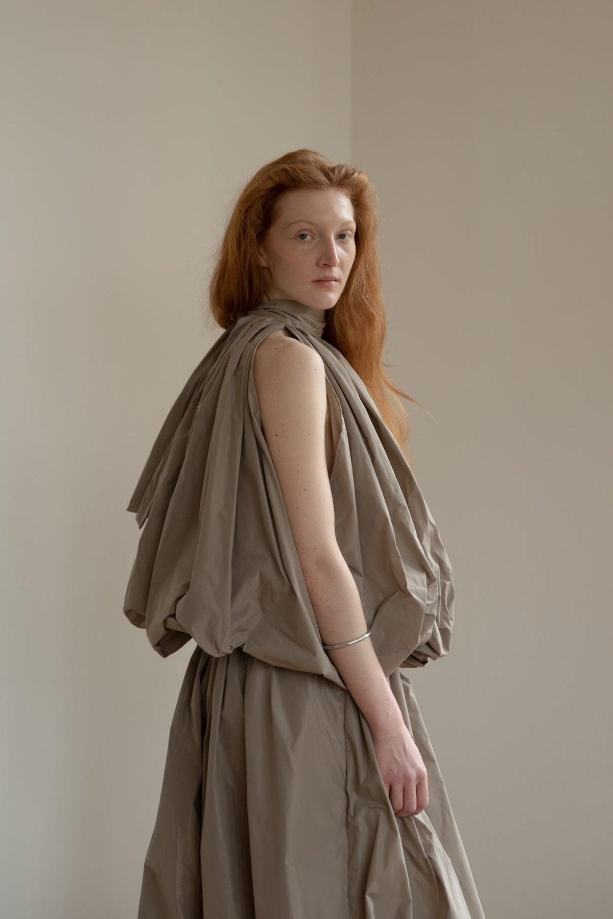 Taft halter dress