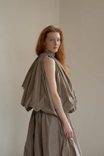 Taft halter dress