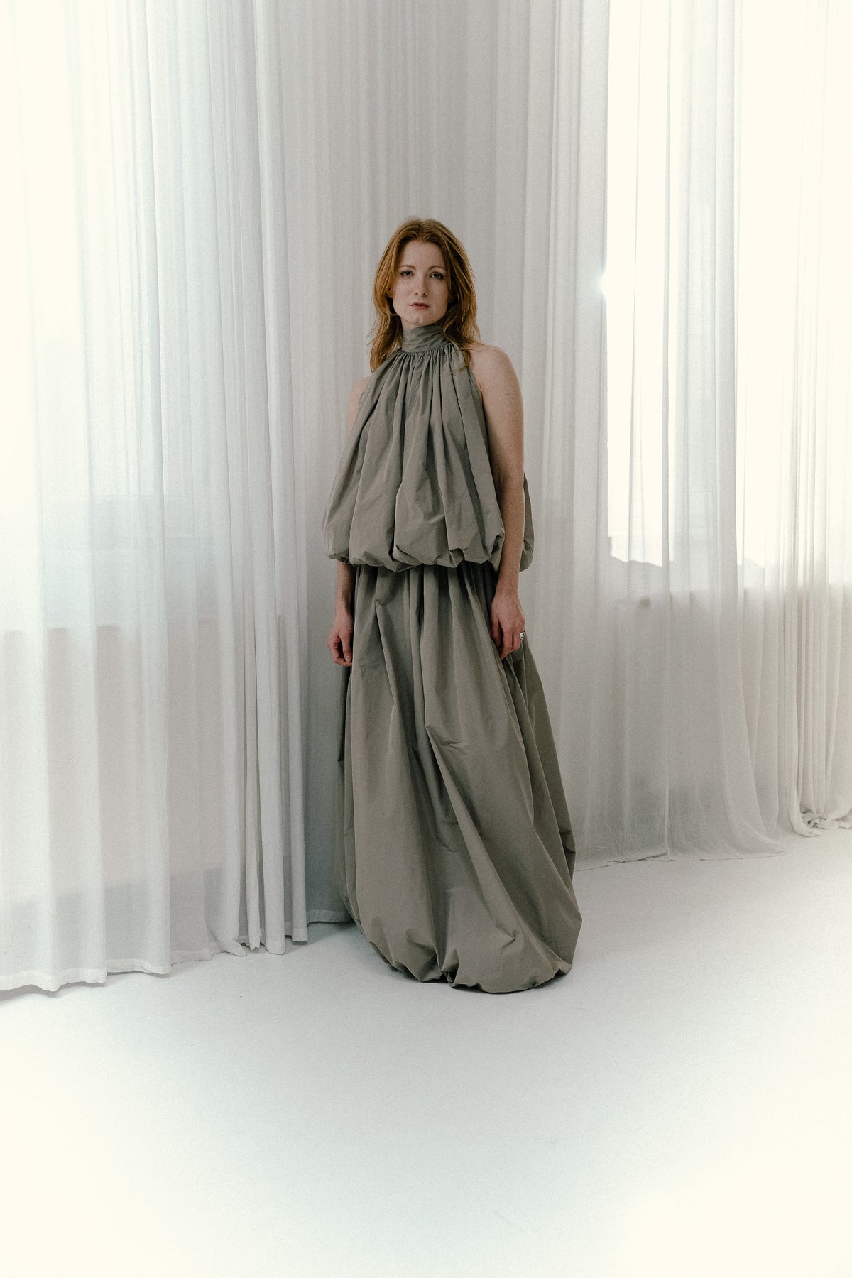 Taft halter dress