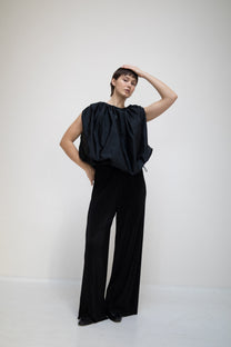 Black trousers PLEATED