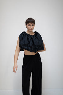 Black trousers PLEATED