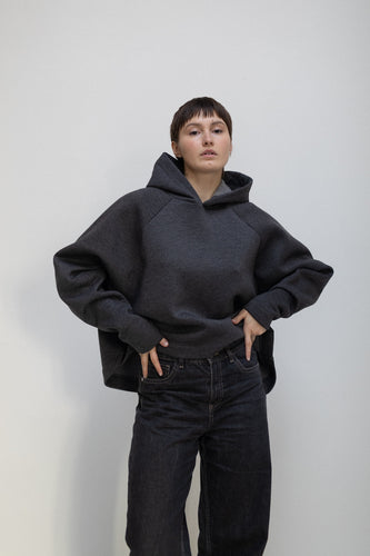 Explorer hoodie DARK MELANGE