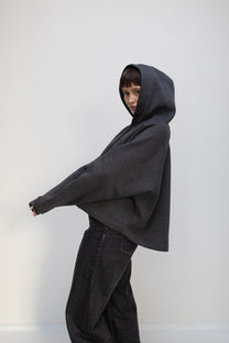 Explorer hoodie DARK MELANGE