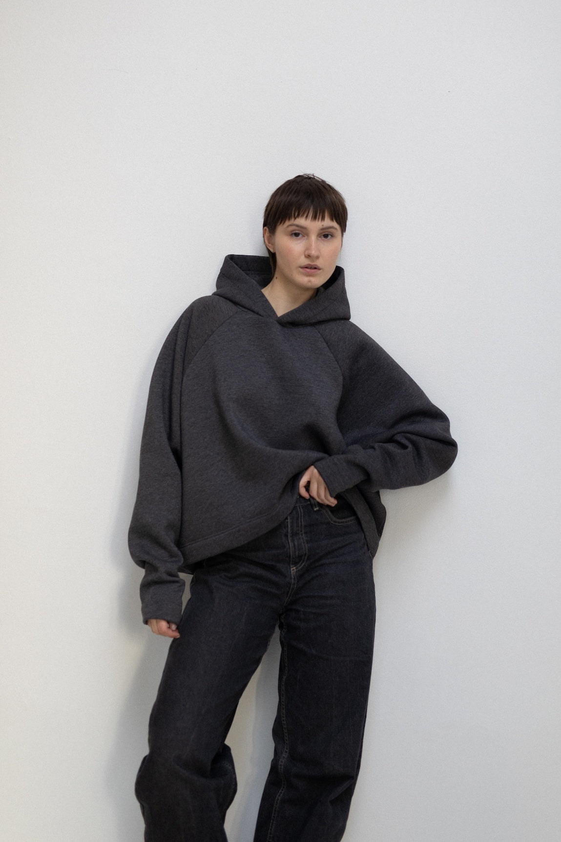 Explorer hoodie DARK MELANGE