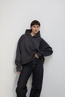 Explorer hoodie DARK MELANGE