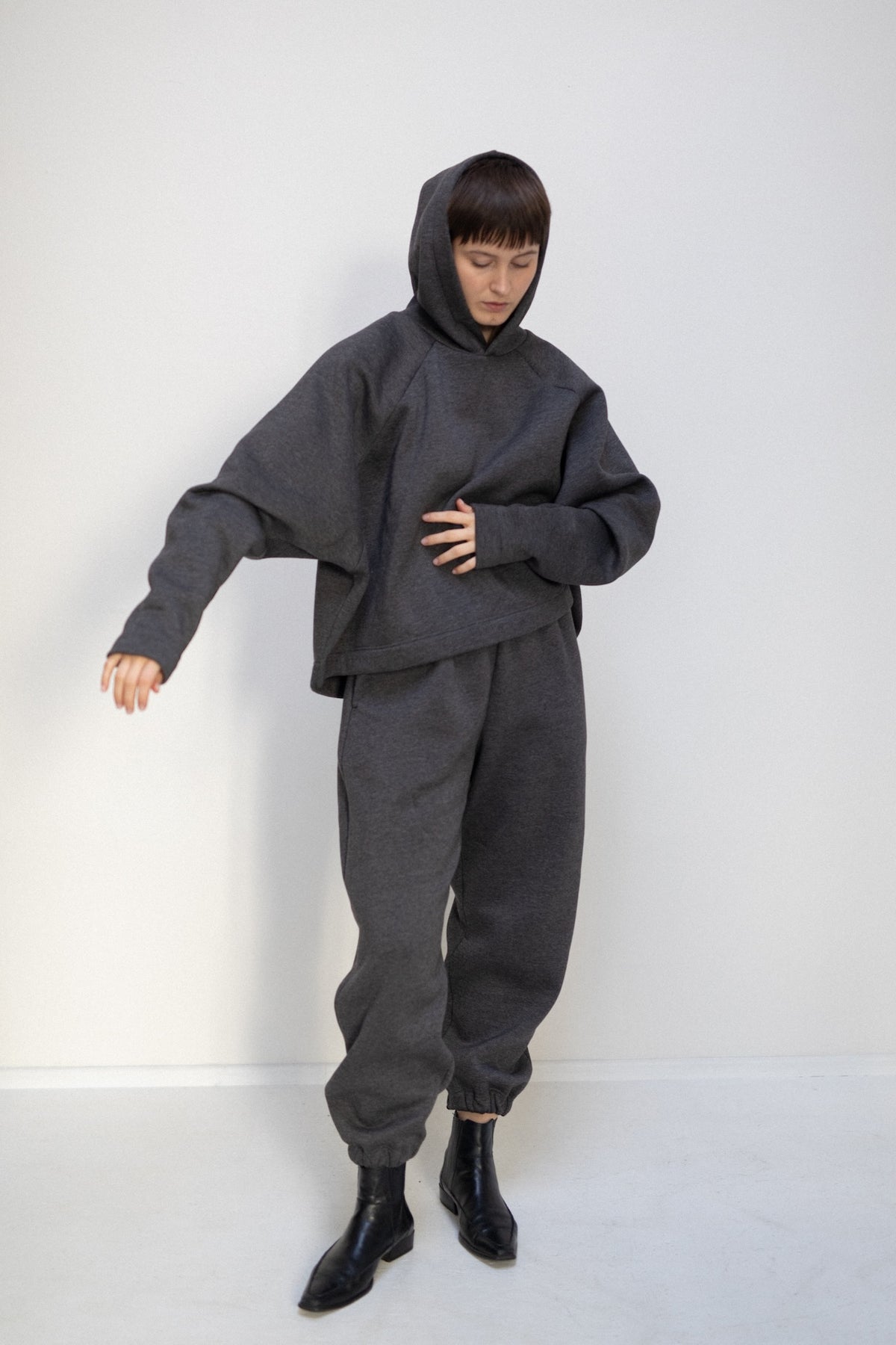 Explorer pants DARK MELANGE - wide