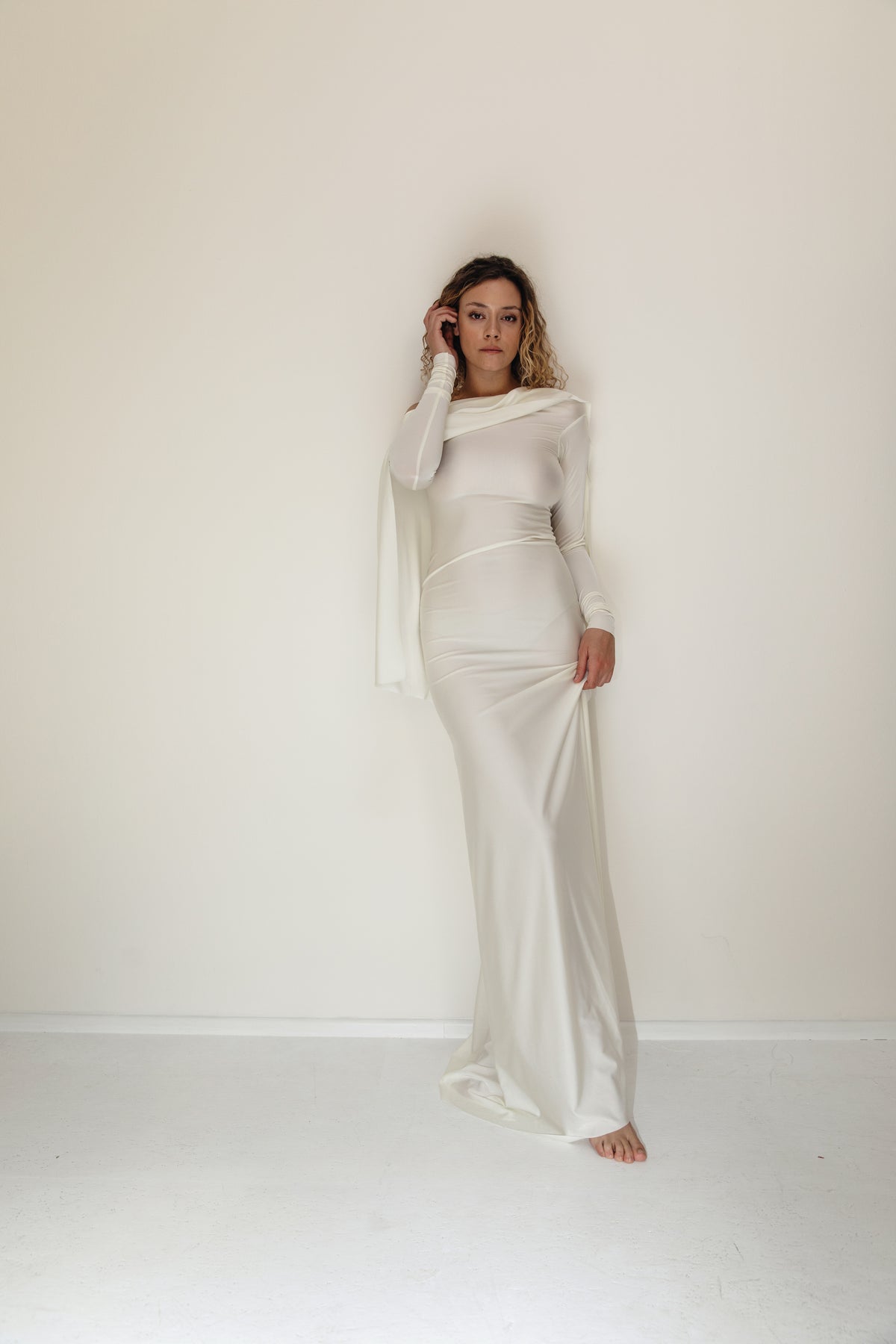FOAM dress off white