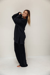 Black trousers PLEATED